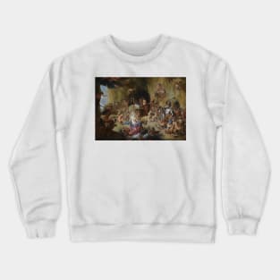 The Temptation of Saint Anthony by Mattheus van Helmont Crewneck Sweatshirt